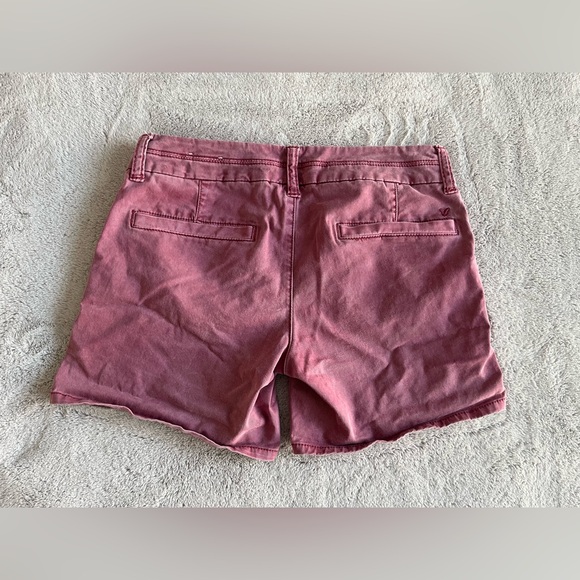 Red Stretch Midi American Eagle Outfitters Women’s Shorts - Picture 3 of 12